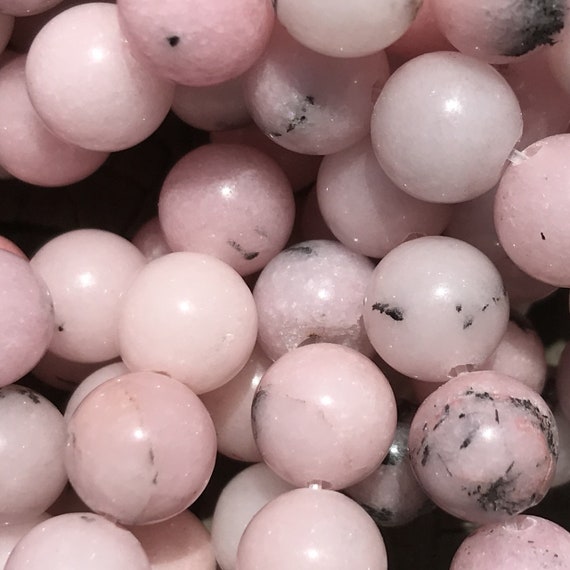 8mm Natural Cherry Blossom Jasper 15 Strand 46 Round Etsy