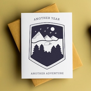 Hiking Birthday Card | Birthday Card for Husband | Another Year Another Adventure