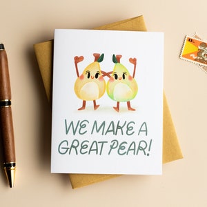 We Make a Great Pear Leuke Bestfriend-kaart BFF-kaart voor besties
