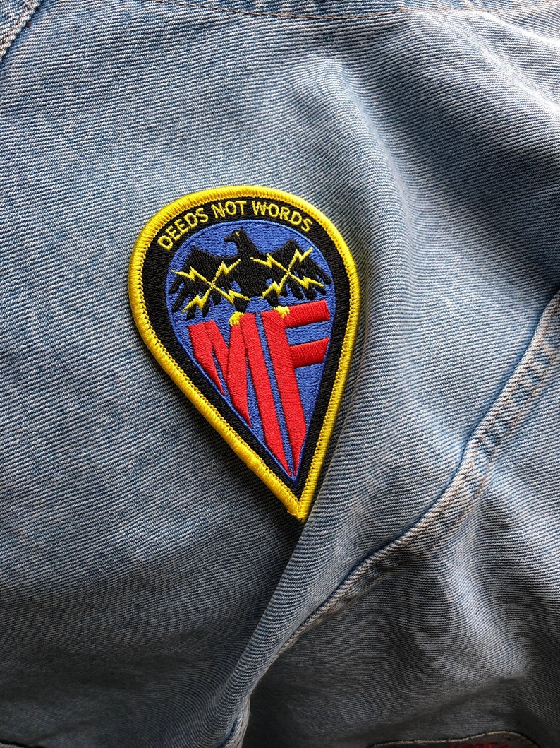 Deeds Not Words MegaForce Patch image 2