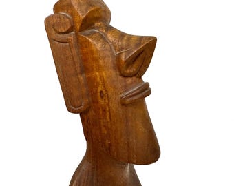 イースター島モアイ手彫り木像ラパヌイティキ - Etsy 日本