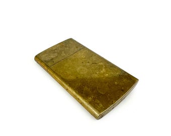 Chas. T. Kennedy No. 9 Brass Lidded Case Slim Cigarette Box Credit