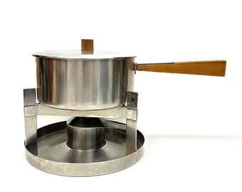 S217 Stolton エリック マグヌッセン作 ステンレス製フォンデュポット ステルトンフォンデュポットセット |エリック・マグヌッセンによる