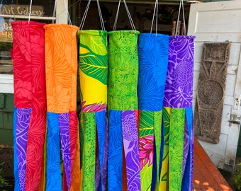 Aloha Windsock - choose from one of our six Hawaiian aloha print colors.