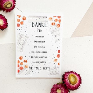 Abschiedskarte Kindergarten, Kita, Krippe, Dankeskarte ErzieherInnen,Abschiedsgeschenk