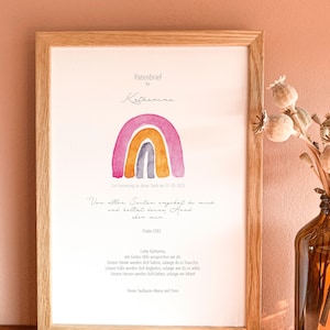 Patenbrief zur Taufe|Individuell,Patenbrief,Taufe,Baby,Taufbrief,Geburt,Geschenk,Kirche,Taufspruch,Taufpate,Taufpatin,Kind,Elefant,Häkeln