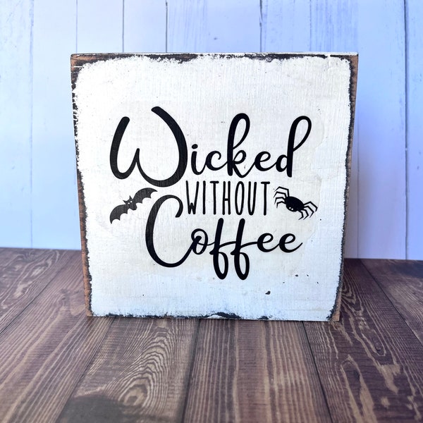 Halloween Gift Coffee Love Rustic Wall Art Gift Hard To Buy For Coffee Wall Art Wood Sign Halloween Decor Gift Coffee Love Fall Coffee