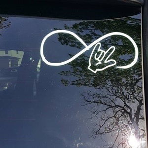 ASL Car Decal Sign Language Deaf Love Deaf Awareness