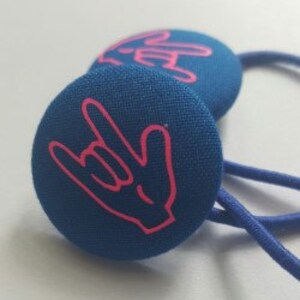 Deaf Awareness Hair Barrette Deaf Love Sign language Gifts