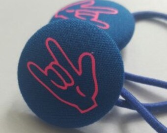 Deaf Awareness Hair Barrette Deaf Love Sign language Gifts