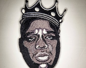 Biggie Smalls Notorious BIG Patch Embroidered Iron On Sew On Patches x 1 Pc  