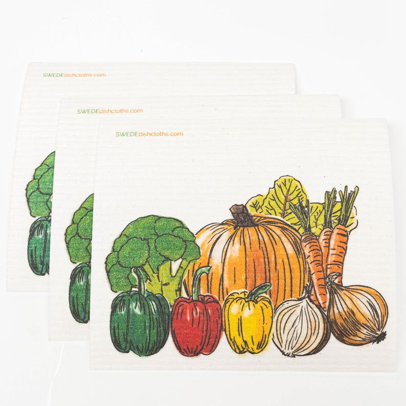 SWEDEdishcloths - Swedish Dishcloth Fresh Vegetables