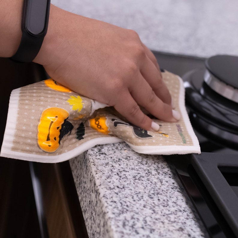 Halloween Swedish Dishcloth Set - Thumbnail 2