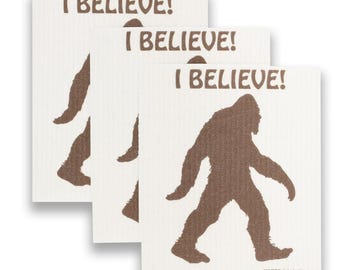 Bigfoot Swedish Dishcloths: Eco Friendly Cleaning Cloths, Set of 3