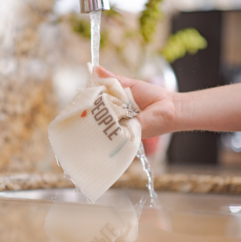 Heart Tree Set of 3 Swedish Dishcloths