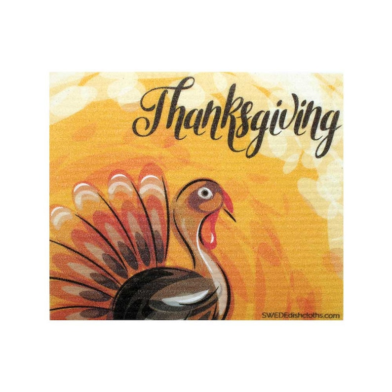 Thanksgiving Swedish Dishcloth Set - Thumbnail 2