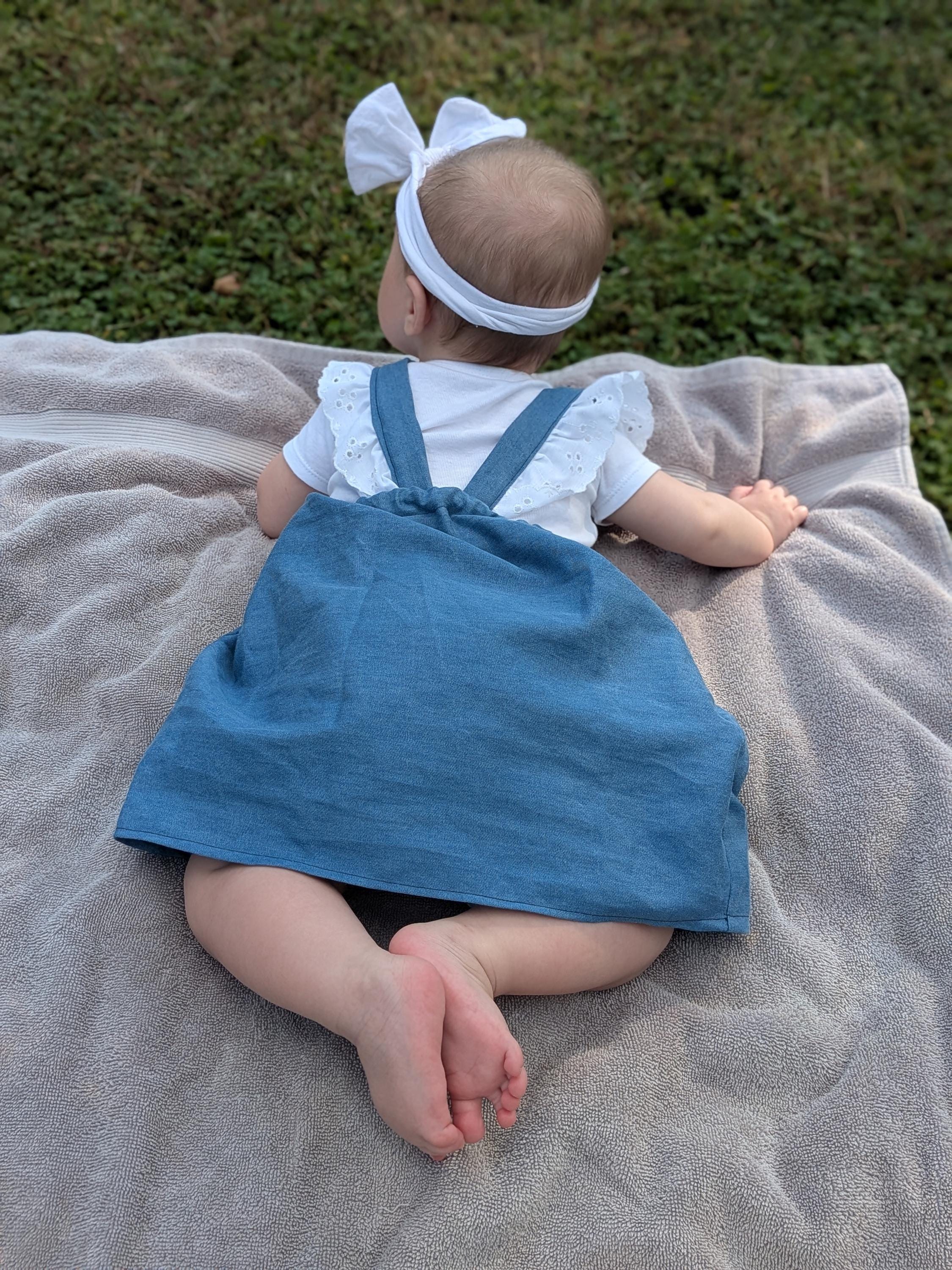 Baby Denim Pinafore Dress : 0-9 Months - Etsy