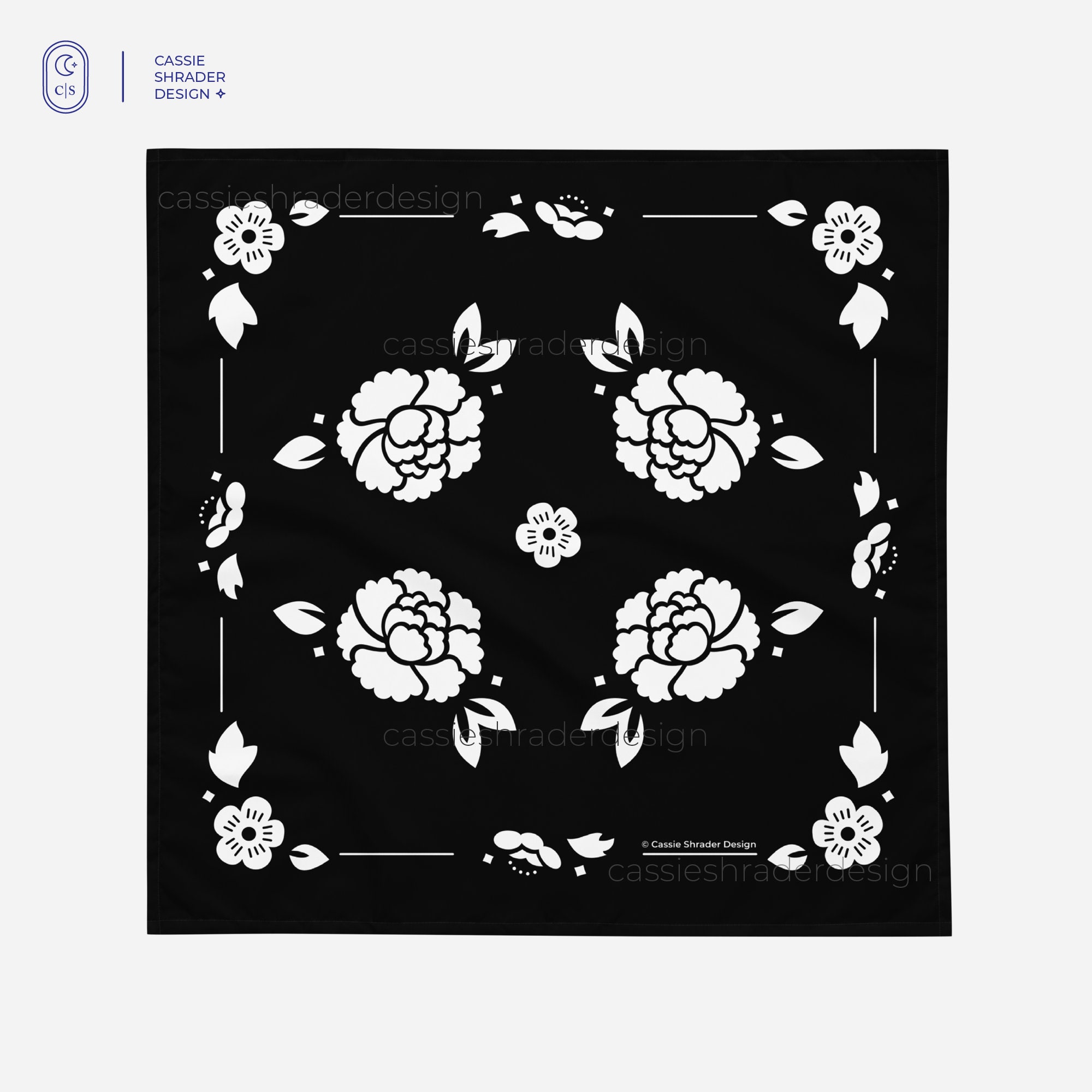 Suga | Agust D Lotus Flower Bandana Inspired by Tour Guitar Pick