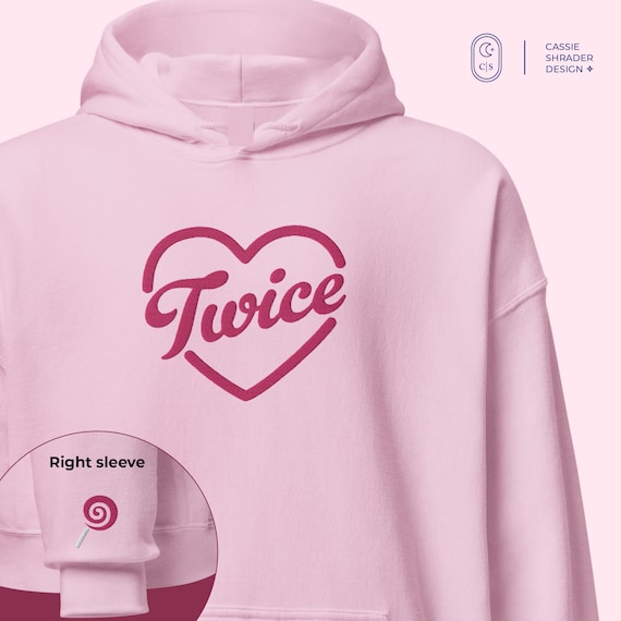 Twice Embroidered Pullover Unisex Hoodie | Sizes S-5XL | Once Fan