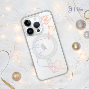 BTS Love Yourself Clear Coque iPhone | Disponible pour iPhone 7/8-16, MagSafe iPhone 14-16 | Cadeau pour fan de Kpop | Cadeau BTS ARMY
