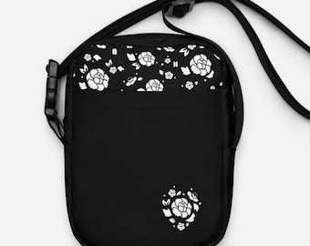 Suga | Agust D Lotus Flower Crossbody Bag | 5.7 x 7.7 x 2 inches | BTS ARMY Gift | Kpop Fan Gift