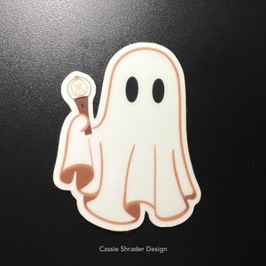 Ateez Glow-in-the-Dark Ghost ATINY Halloween Vinyl Sticker | Atiny Gift | Kpop Fan Gift