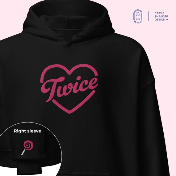 【美品】&TWICE Twice Embroidered Pullover Unisex Hoodie | Sizes S-5XL | Once Fan