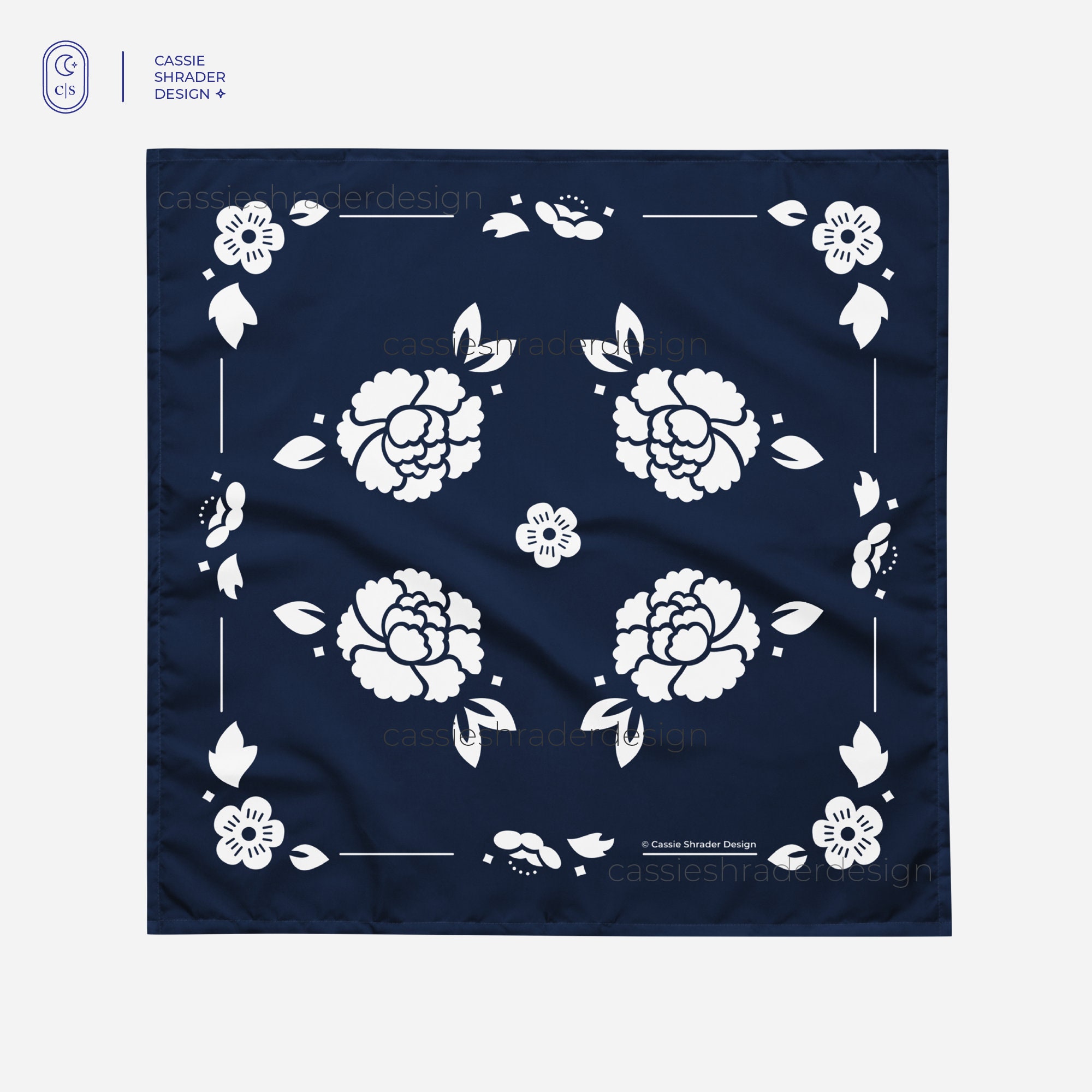 Suga | Agust D Lotus Flower Bandana Inspired by Tour Guitar Pick