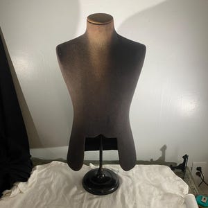 Vintage Dress Form / Mannequin on Metal Stand - 1950&#39;s Dress Form