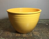 Vintage Fiesta Nesting Bowl 5 - Original Yellow Glaze Nesting Bowl - Mid Century Pottery