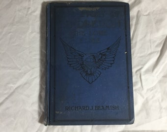 May include: A blue hardcover book with the title "The Lone Eagle" and the author "Richard J. Beamish" printed on the cover. The cover features a black and white illustration of an eagle with its wings spread.