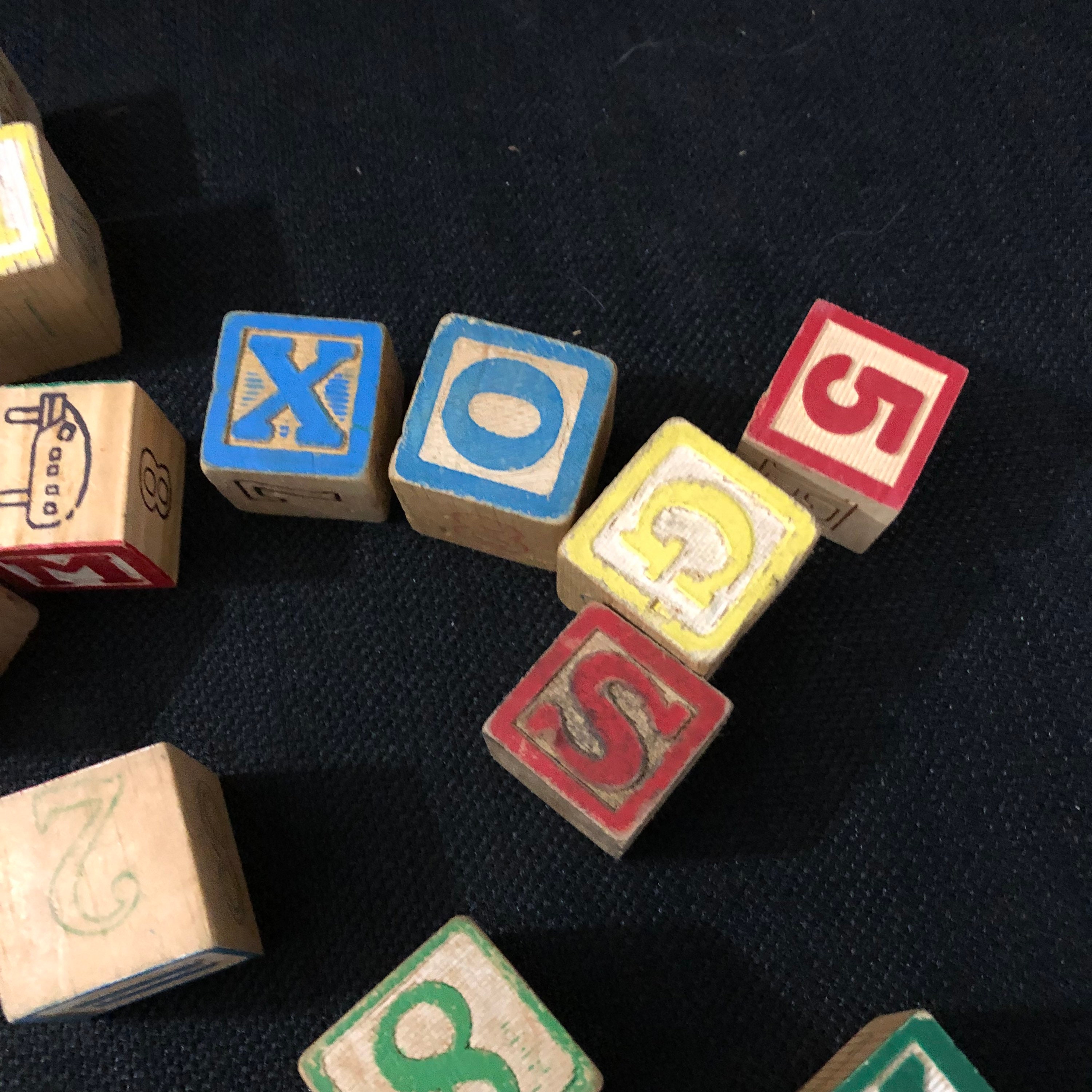 Vintage Wooden Blocks in Vintage Handy Andy Tool Box 93 Etsy