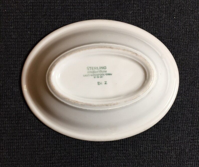 PAIR Desert Platters PAIR Sterling China Restaurant China Platters 1940