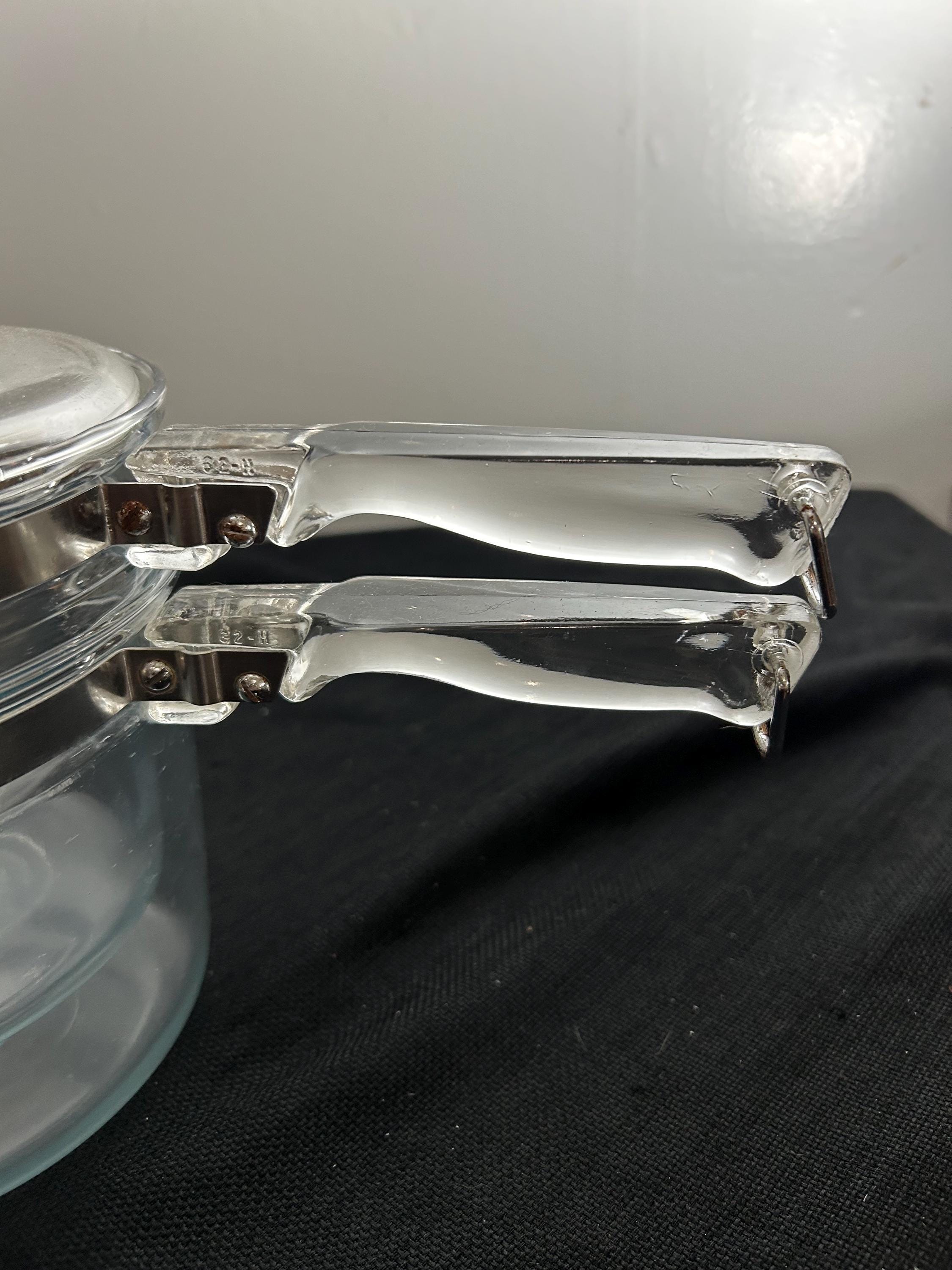 Vintage Pyrex Flameware Double Boiler - 2 Quart Glass Double