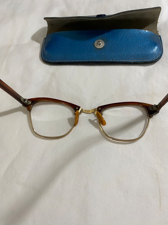 Vintage Ladies Eye Glasses w/Case - 1940s-1950s E… - image 6