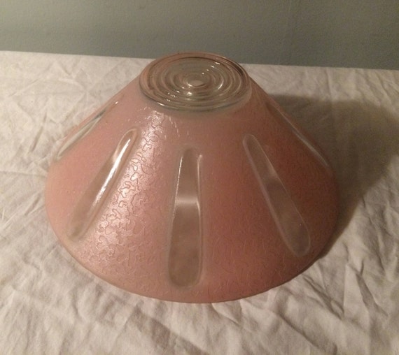 Pink Art Deco Glass Lamp Shade Antique Ceiling Light Shade Etsy