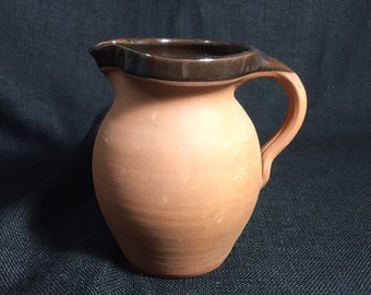 Vintage Barum Ware Pitcher - Terracotta Pitcher - C. H. Brannam, Ltd., England - Vintage Milk Pitcher - 1970s Terracotta