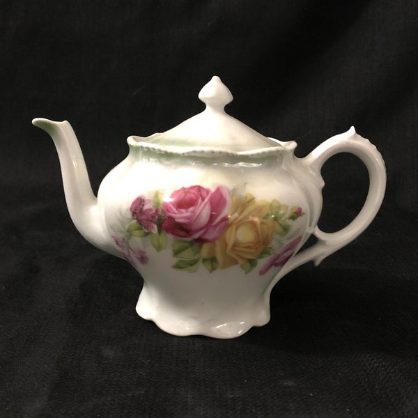 Fine German Porcelain Teapot - Antique Porcelain Teapot Made in Germany - Pre-War German Porcelain