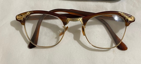 Vintage Ladies Eye Glasses w/Case - 1940s-1950s E… - image 2