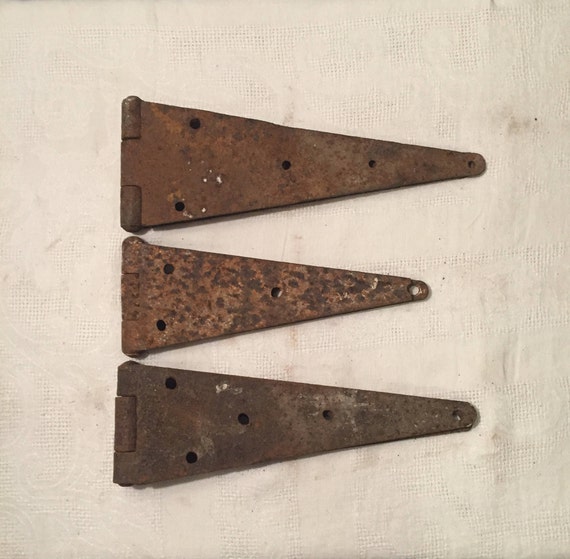 Large Antique Barn Hinges Barn Door Hinges Forged Iron Etsy 50 - Large Antique Barn Hinges Barn Door Hinges Forged Iron Etsy