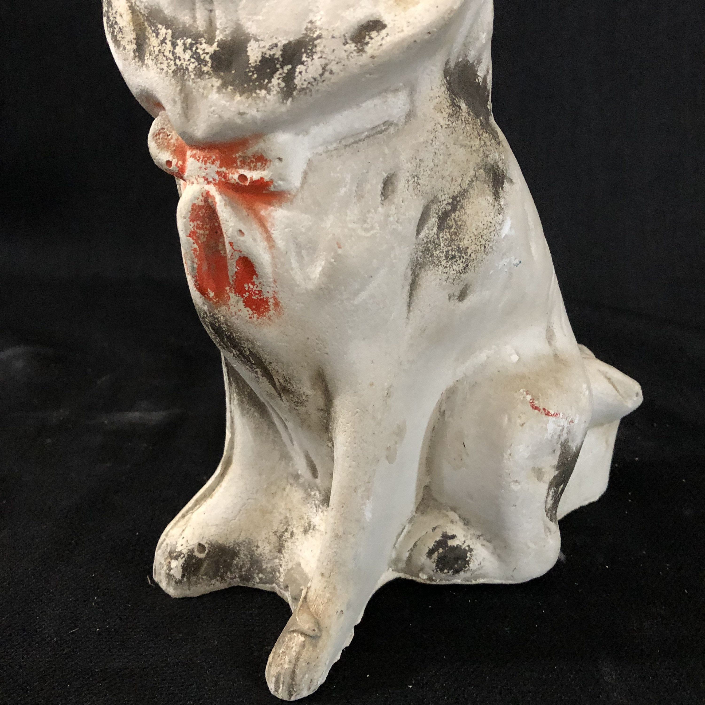 Old Chalkware Collie Dog - 1940s Lassie Carnival Prize Chalkware