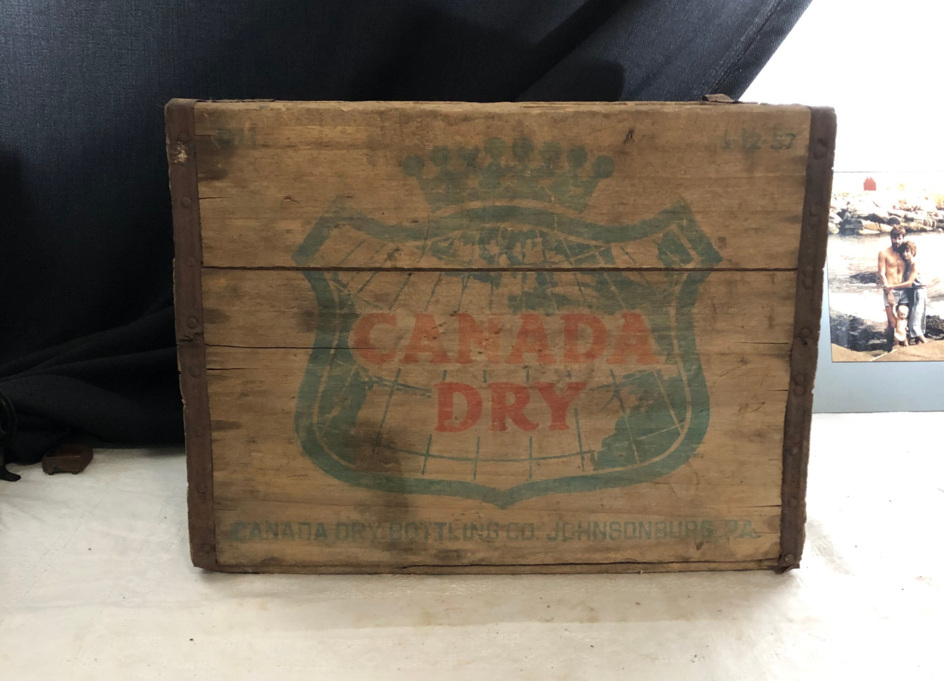 Vintage Canada Dry Wooden Crate Antique Advertising Bottle Etsy