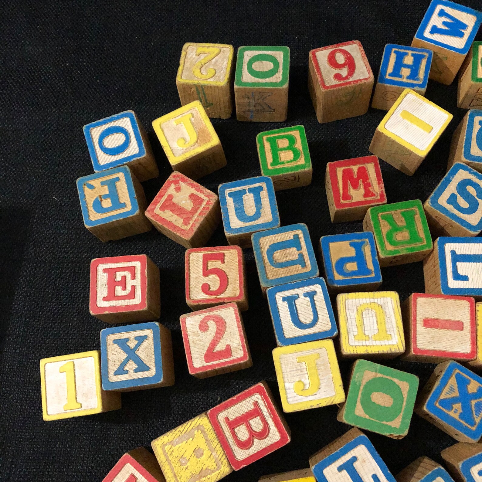 Vintage Wooden Blocks in Vintage Handy Andy Tool Box 93 Etsy