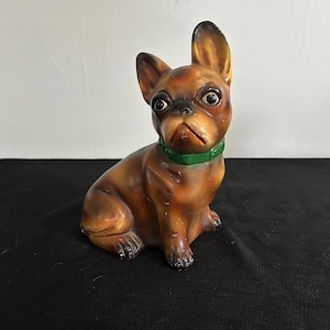 Vintage Chalkware Bulldog - Etsy