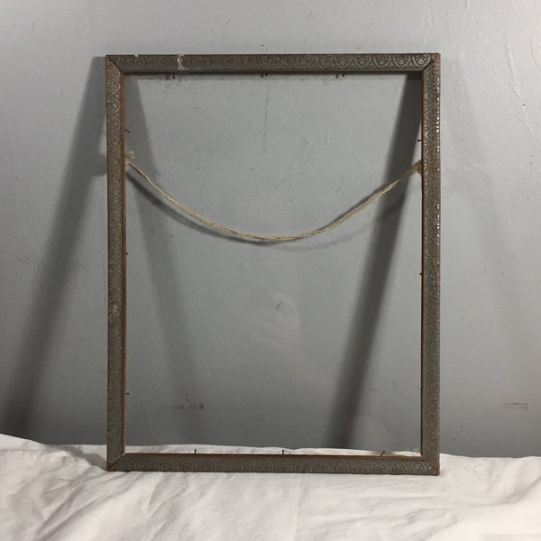 Vintage Picture Frame - Art Deco Style Frame - Thin Wooden Frame - Fits 14x11 Inch Prints