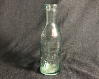 Vintage Absolutely Pure Milk Bottle Green Glass Milk Bottle