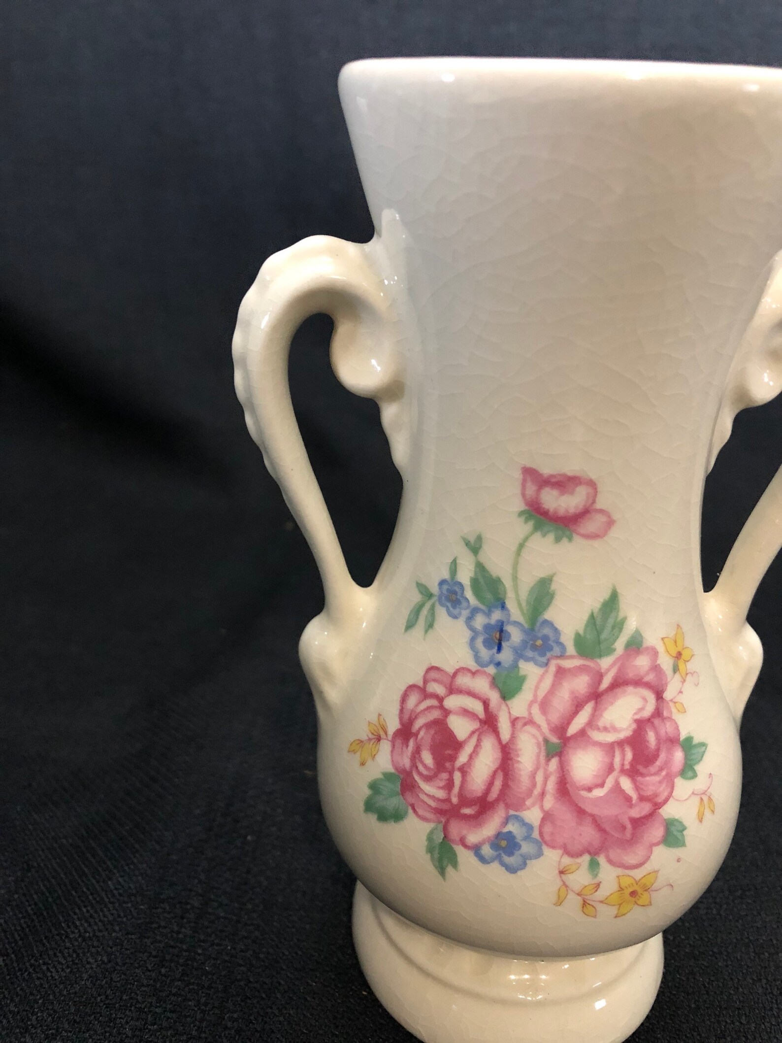 Royal Copley Floral Vase Vintage Pottery Vase Royal Copley Etsy