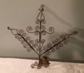 Rustic Wrought Iron Candelabra - Rusty, Twisted Iron Halloween Candle Holder - Halloween Decor - Wall Mount Candle Holder