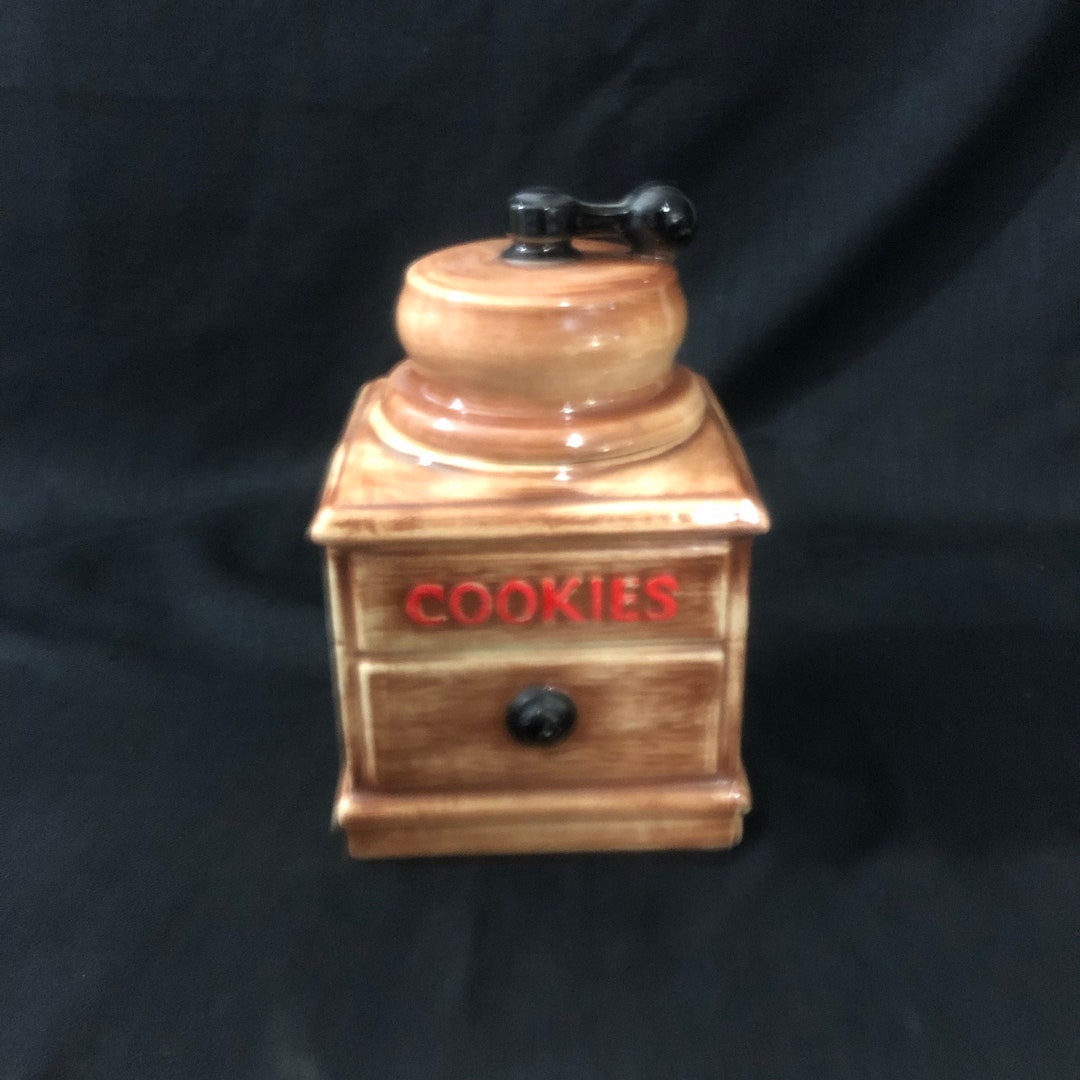 Vintage Mccoy Coffee Grinder Style Cookie Jar Excellent Condition