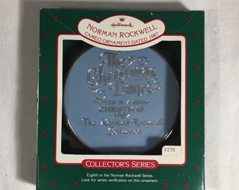 Hallmark Ornament - 1987 Norman Rockwell Christmas Dance - Collector Series Ornament - Vintage Hallmark Ornament